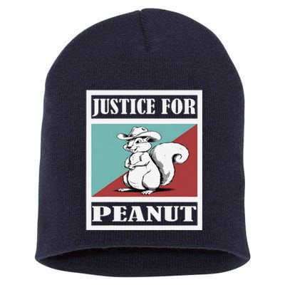 Justice For Peanut The Squirrel Short Acrylic Beanie