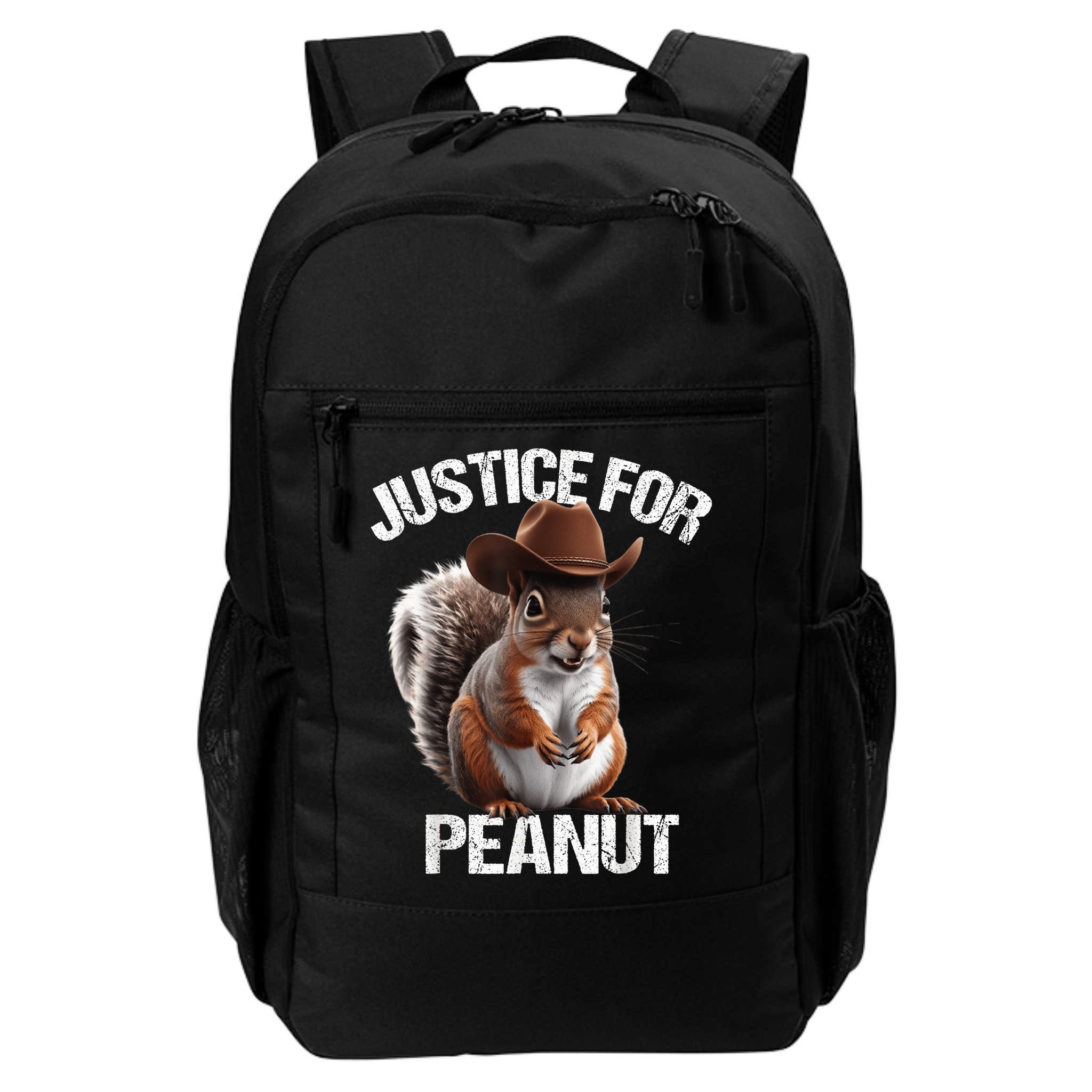 Justice For Peanut The Squirrel Cowboy Hat Peanut Squirrel Backpack