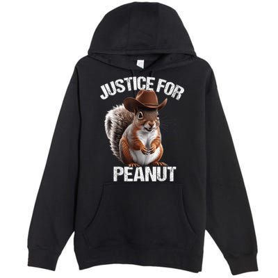 Justice For Peanut The Squirrel Cowboy Hat Peanut Squirrel Premium Pullover Hoodie