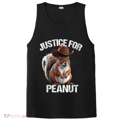 Justice For Peanut The Squirrel Cowboy Hat Peanut Squirrel PosiCharge Competitor Tank