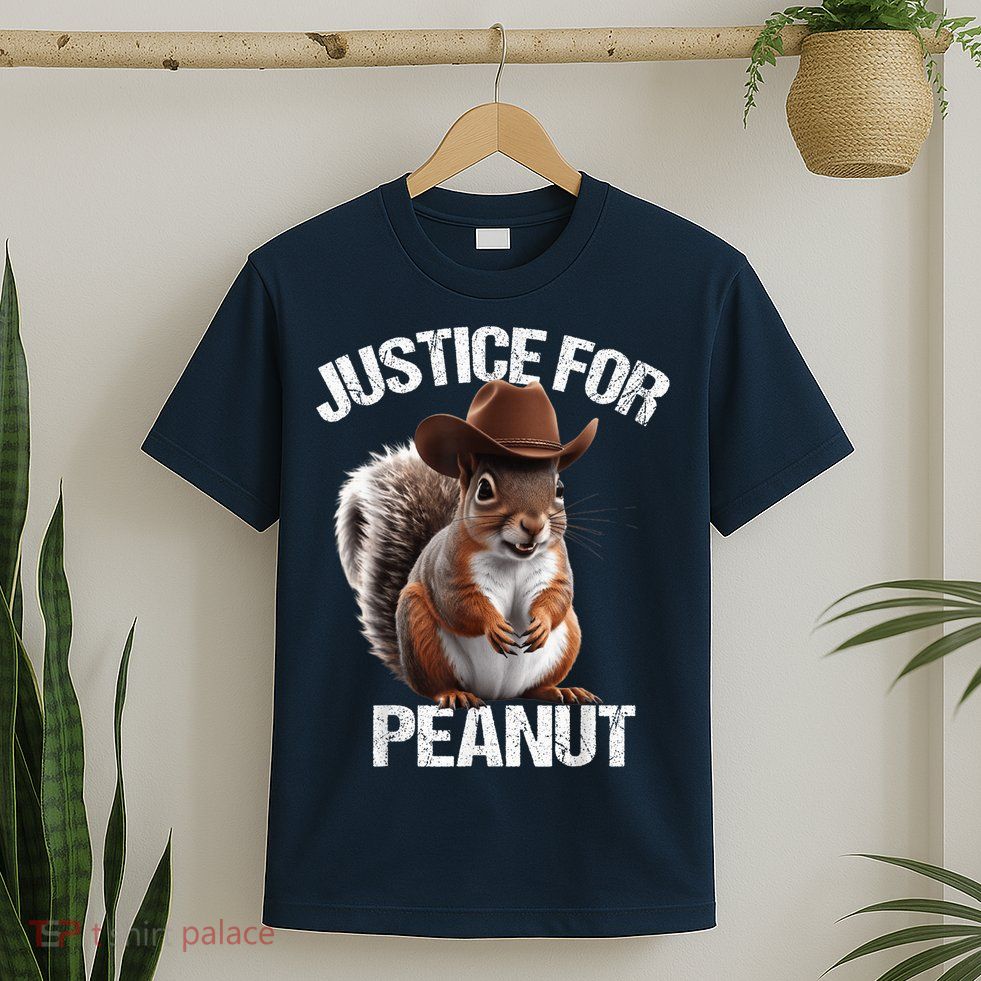 Justice For Peanut The Squirrel Cowboy Hat Peanut Squirrel T-Shirt