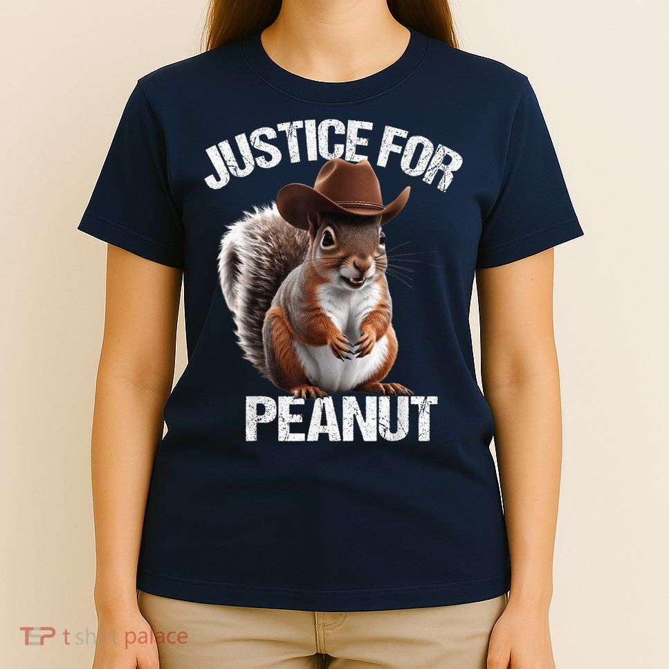 Justice For Peanut The Squirrel Cowboy Hat Peanut Squirrel T-Shirt