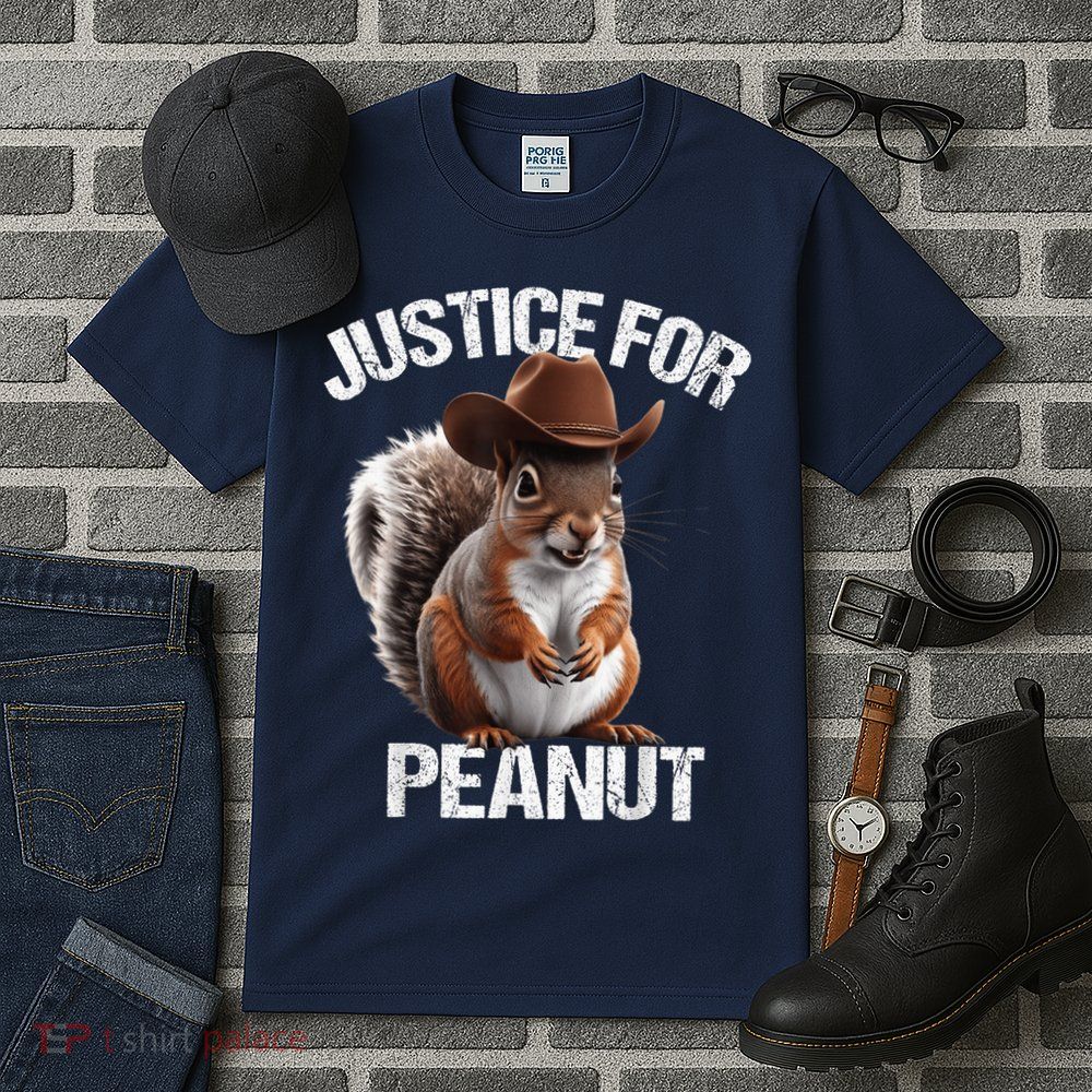 Justice For Peanut The Squirrel Cowboy Hat Peanut Squirrel Tall T-Shirt