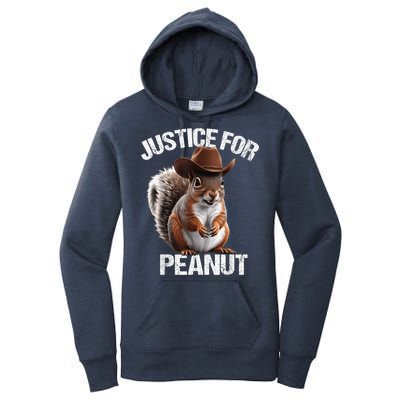 Justice For Peanut The Squirrel Cowboy Hat Peanut Squirrel Women's Pullover Hoodie