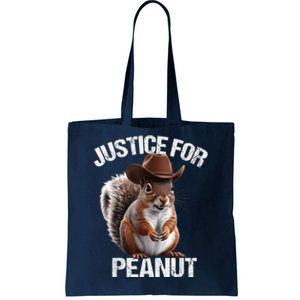 Justice For Peanut The Squirrel Cowboy Hat Peanut Squirrel Tote Bag