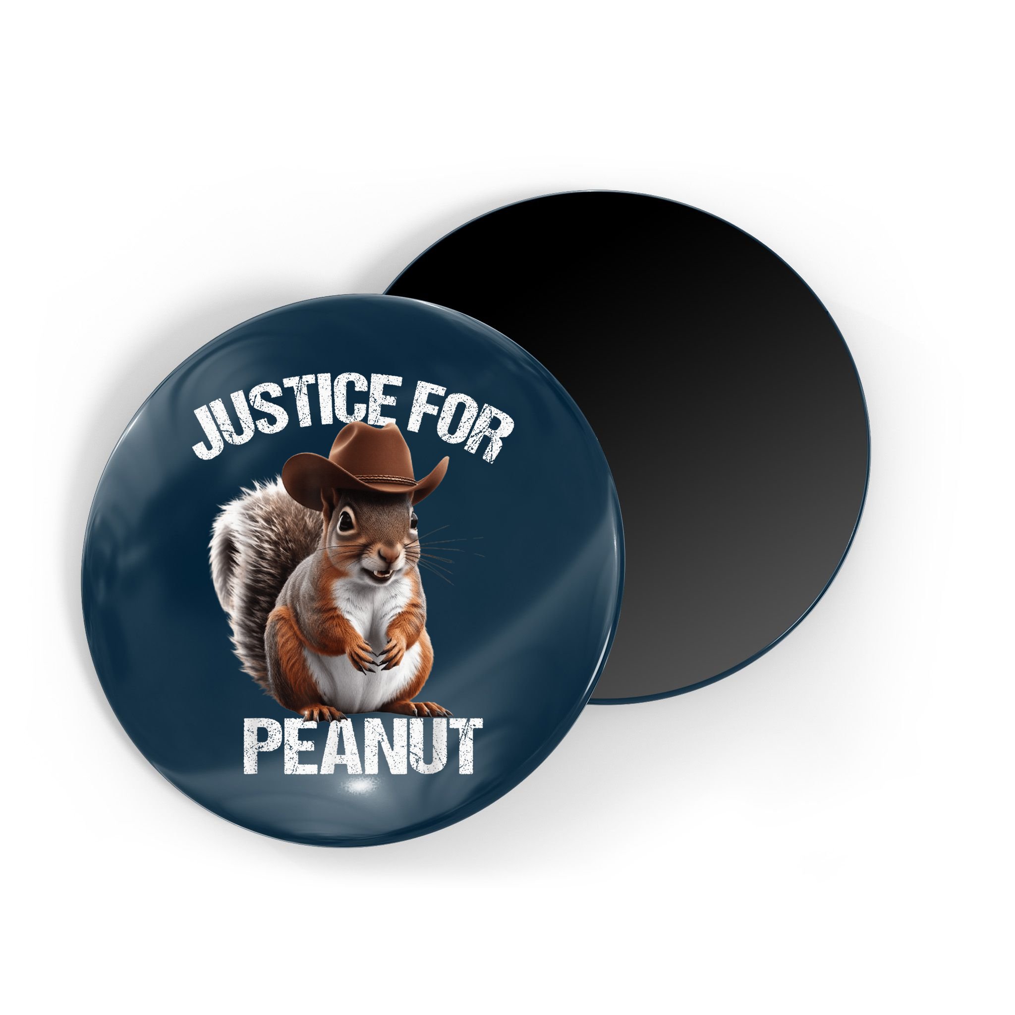 Justice For Peanut The Squirrel Cowboy Hat Peanut Squirrel Magnet
