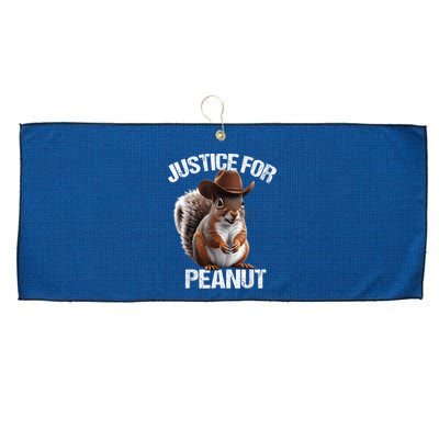Justice For Peanut The Squirrel Cowboy Hat Peanut Squirrel Large Microfiber Waffle Golf Towel