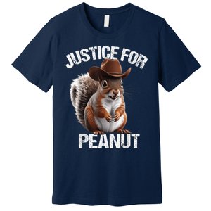 Justice For Peanut The Squirrel Cowboy Hat Peanut Squirrel Premium T-Shirt