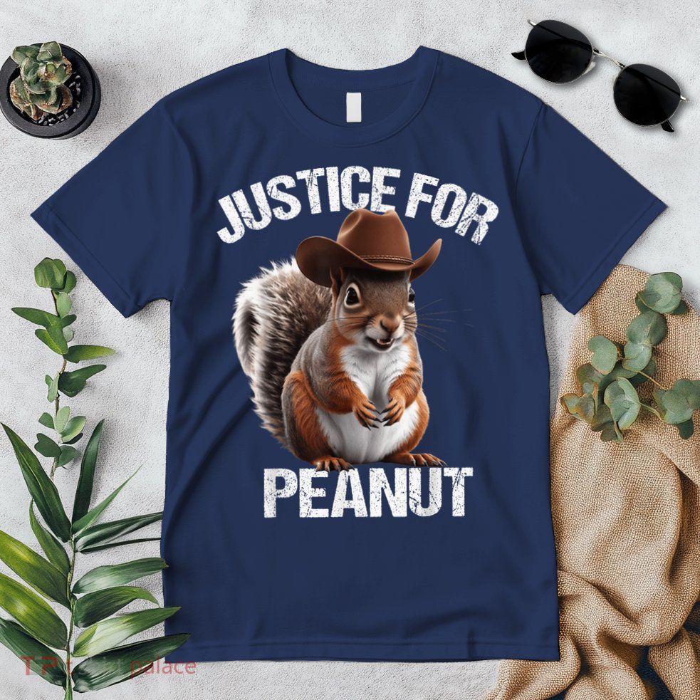 Justice For Peanut The Squirrel Cowboy Hat Peanut Squirrel Premium T-Shirt