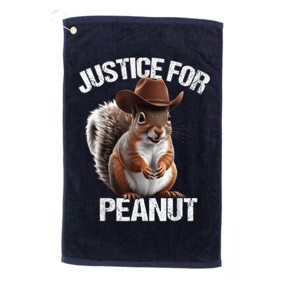 Justice For Peanut The Squirrel Cowboy Hat Peanut Squirrel Golf Towel