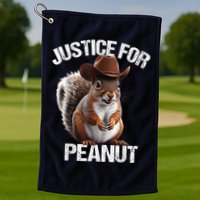 Justice For Peanut The Squirrel Cowboy Hat Peanut Squirrel Golf Towel