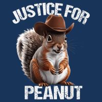 Justice For Peanut The Squirrel Cowboy Hat Peanut Squirrel Golf Towel