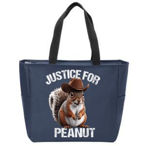 Justice For Peanut The Squirrel Cowboy Hat Peanut Squirrel Zip Tote Bag