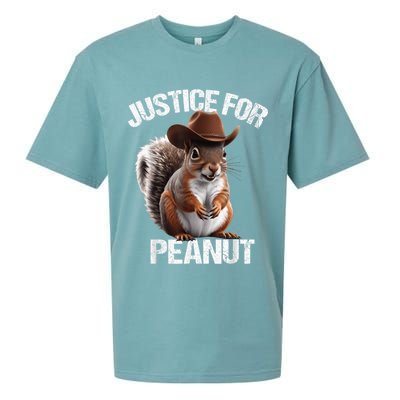 Justice For Peanut The Squirrel Cowboy Hat Peanut Squirrel Sueded Cloud Jersey T-Shirt