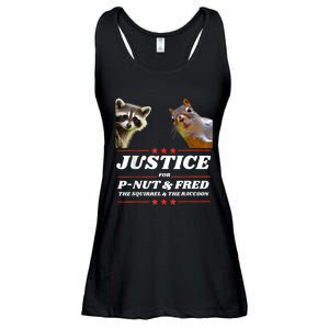 Justice For Pnut And Fred The Squirrel  Peanut Justice Ladies Essential Flowy Tank