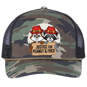 Justice For Peanut The Squirrel 2024 Retro Rope Trucker Hat Cap