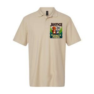 Justice For Peanut The Squirrel And Fred The Raccon Softstyle Adult Sport Polo