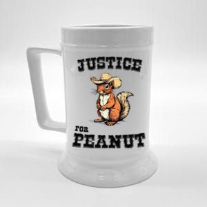 Justice For Peanut The Squirrel P地Ut Pnut Peanut Squirrel Beer Stein