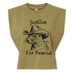 Justice For Peanut The Squirrel P地Ut Pnut Peanut Squirrel Garment-Dyed Women's Muscle Tee