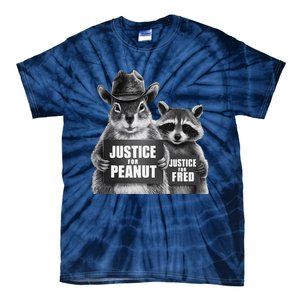 Justice For Peanut The Squirrel Cowboy Hat Tie-Dye T-Shirt