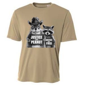 Justice For Peanut The Squirrel Cowboy Hat Cooling Performance Crew T-Shirt