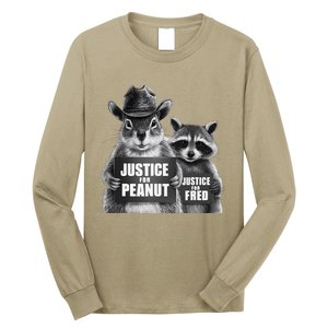 Justice For Peanut The Squirrel Cowboy Hat Long Sleeve Shirt