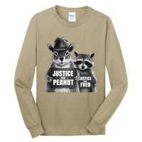 Justice For Peanut The Squirrel Cowboy Hat Tall Long Sleeve T-Shirt