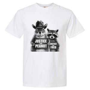 Justice For Peanut The Squirrel Cowboy Hat Garment-Dyed Heavyweight T-Shirt