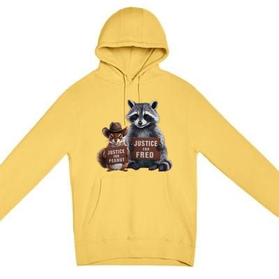 Justice For Peanut The Squirrel Supporter Premium Pullover Hoodie