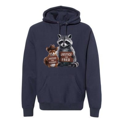 Justice For Peanut The Squirrel Supporter Premium Hoodie