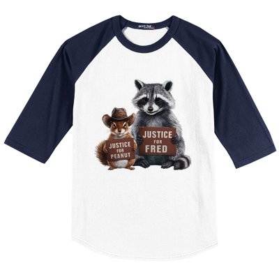 Justice For Peanut The Squirrel Supporter Baseball Sleeve Shirt