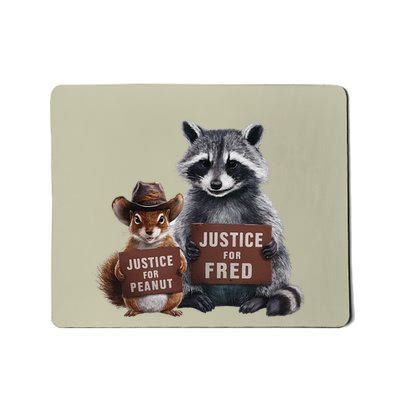 Justice For Peanut The Squirrel Supporter Mousepad
