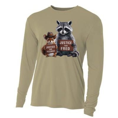 Justice For Peanut The Squirrel Supporter Cooling Performance Long Sleeve Crew