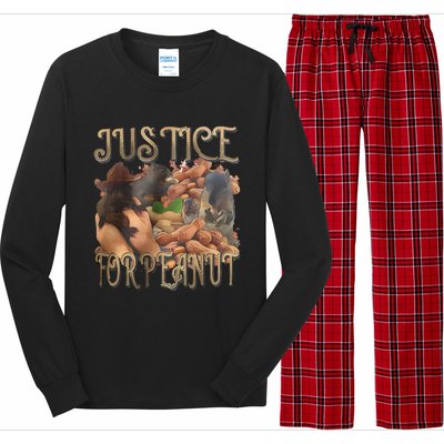 Justice For Peanut Fred The Raccoon Support Animal Rights Long Sleeve Pajama Set