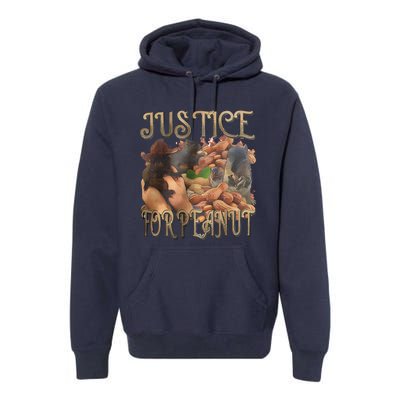 Justice For Peanut Fred The Raccoon Support Animal Rights Premium Hoodie