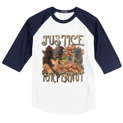 Justice For Peanut Fred The Raccoon Support Animal Rights Baseball Sleeve Shirt