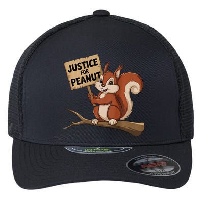 Justice For Peanut The Squirrel P’Nut Pnut Peanut Flexfit Unipanel Trucker Cap