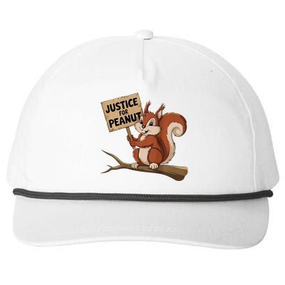 Justice For Peanut The Squirrel P’Nut Pnut Peanut Snapback Five-Panel Rope Hat