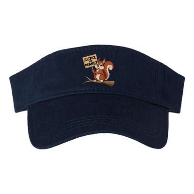 Justice For Peanut The Squirrel P’Nut Pnut Peanut Valucap Bio-Washed Visor