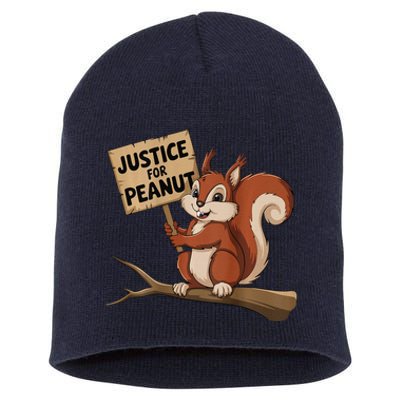 Justice For Peanut The Squirrel P’Nut Pnut Peanut Short Acrylic Beanie