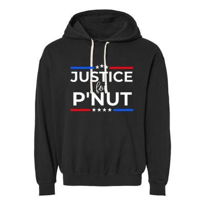 Justice For PNut Peanut Squirrel Lovers Garment-Dyed Fleece Hoodie