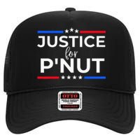 Justice For PNut Peanut Squirrel Lovers High Crown Mesh Back Trucker Hat