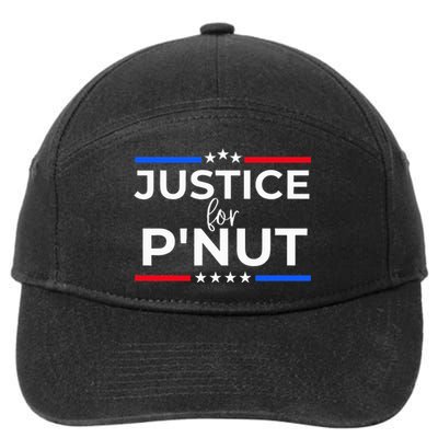 Justice For PNut Peanut Squirrel Lovers 7-Panel Snapback Hat