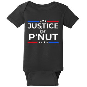 Justice For PNut Peanut Squirrel Lovers Baby Bodysuit