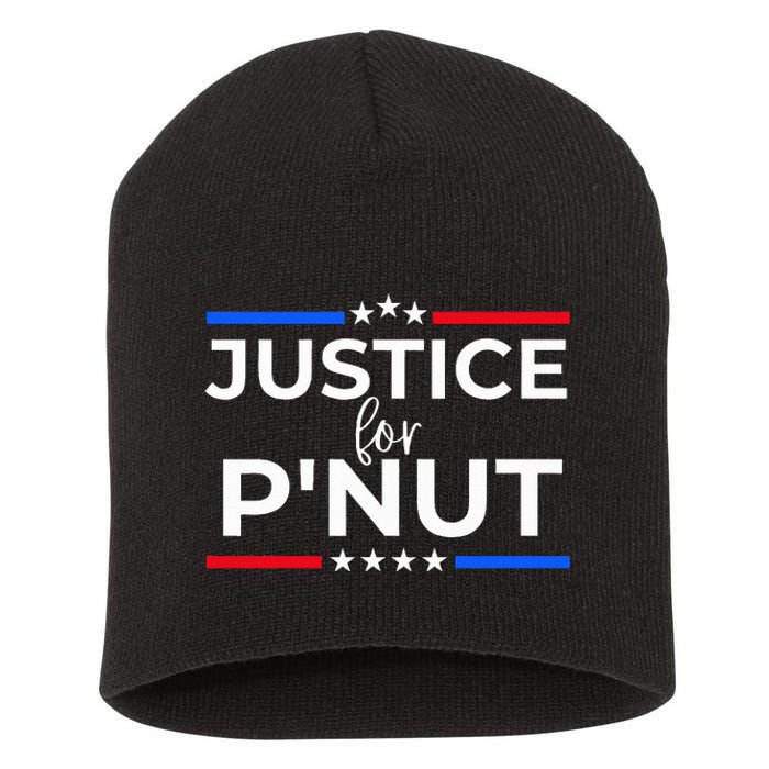 Justice For PNut Peanut Squirrel Lovers Short Acrylic Beanie