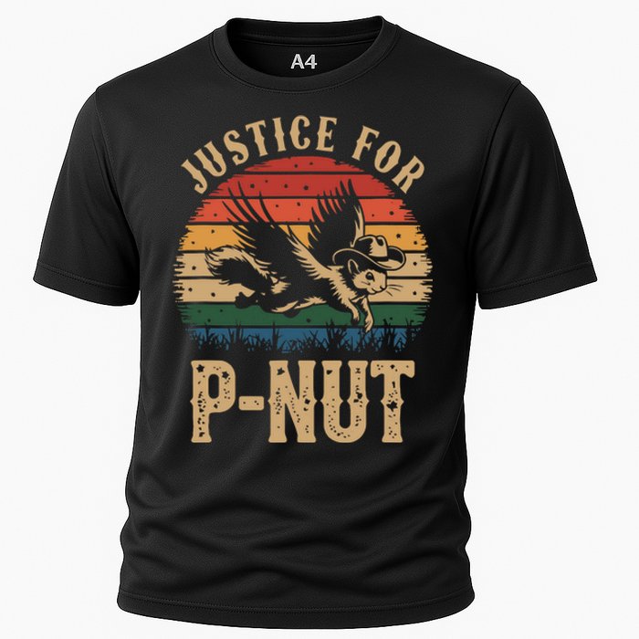 Justice For Peanut P’Nut Pnut Squirrel Lover Cooling Performance Crew T-Shirt