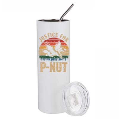 Justice For Peanut P’Nut Pnut Squirrel Lover Stainless Steel Tumbler