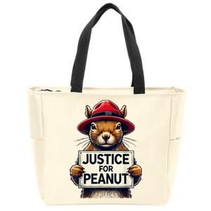 Justice For Peanut The Squirrel Wanted Zip Tote Bag