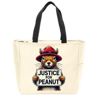 Justice For Peanut The Squirrel Wanted Zip Tote Bag