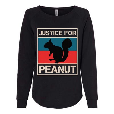 Justice For Peanut The Squirrel Womens California Wash Sweatshirt